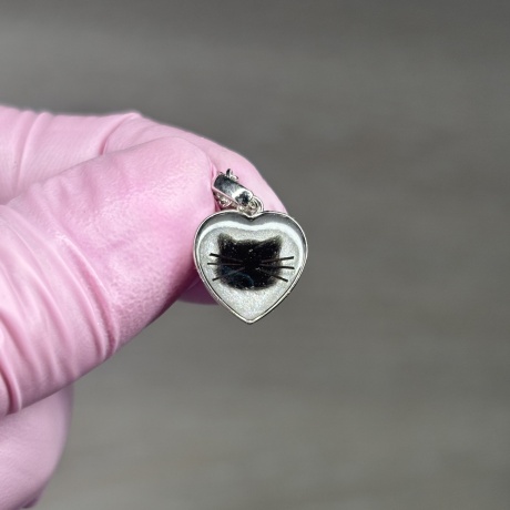 Südamekujuline ripats 10mm, ülekullatud 925 hõbe (valge, roosa, kollane kuld)